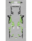 Kit decoration Street Green - IDgrafix - Polaris 500 Sportsman