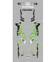 Kit décoration Street Vert - IDgrafix - Polaris 500 Sportsman