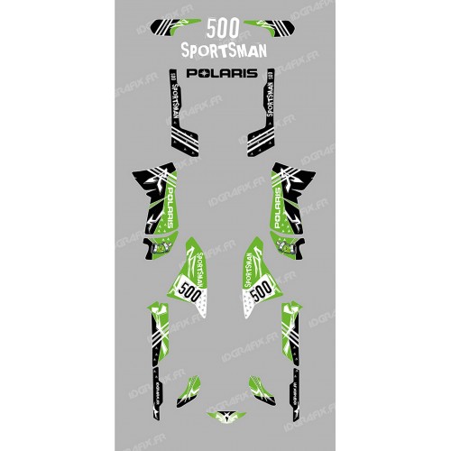 Kit decoration Street Green - IDgrafix - Polaris 500 Sportsman - IDgrafix