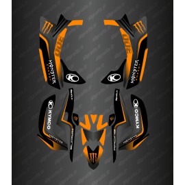 Kit Deco Monstre (Negre/blau) - Kymco Maxxer 300 -idgrafix