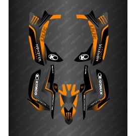 Race Monster Grafik-Kit (Orange) – Kymco 300 Maxxer (nach 2020)