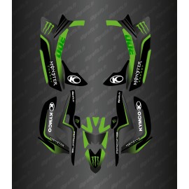 Kit Deco Monstre (Negre/blau) - Kymco Maxxer 300 -idgrafix