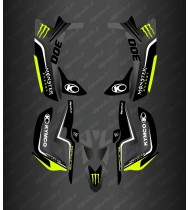 Kit gráfico Race Monster (amarillo fluo) - Kymco 300 Maxxer (después de 2020)