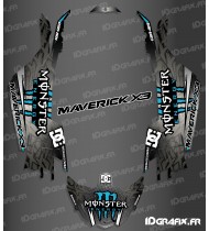 Kit de decoració DC Sèrie Blava - Idgrafix - Can Am Maverick X3 -idgrafix