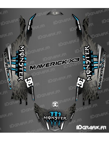 Kit décoration DC Series Bleu - Idgrafix - Can Am Maverick X3