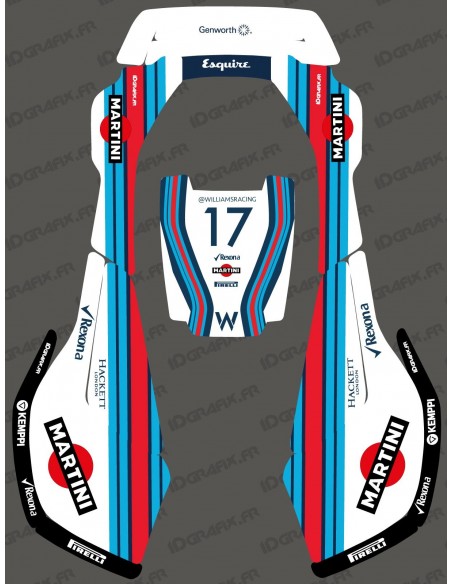 Adesivo edizione F1 Williams - rasaerba robotizzato Husqvarna AUTOMOWER - Idgrafix