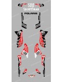 Kit decoration Street Red - IDgrafix - Polaris 500 Sportsman
