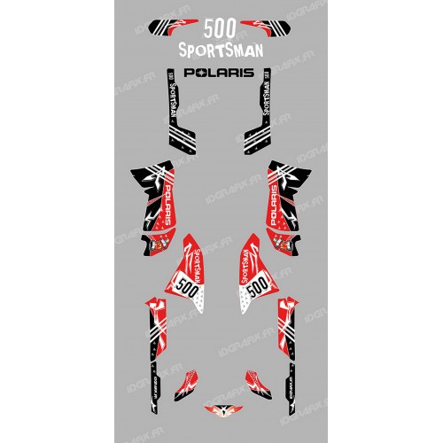 Kit decorazione Street Rosso - IDgrafix - Polaris 500 Sportsman