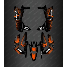 Kit Deco Prisma Edició (Taronja) - la Kymco Maxxer 300 (després de 2020) -idgrafix