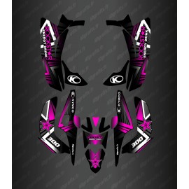 Kit Deco Rockstar Edició (Rosa) - Kymco Maxxer 300 (després de 2020) -idgrafix