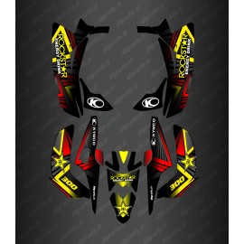 Kit Deco Rockstar Edició (Groc) - Kymco Maxxer 300 (després de 2020) -idgrafix