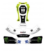 KIT DECO 100% PERSONALIZZATO BLOCCO SUBARU SERIE per il Kart CRG Rotax 125