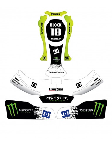 KIT DÉCO 100% PERSO BLOCK SUBARU SERIES pour Karting CRG Rotax 125