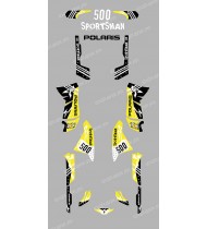 Kit décoration Street Jaune - IDgrafix - Polaris 500 Sportsman
