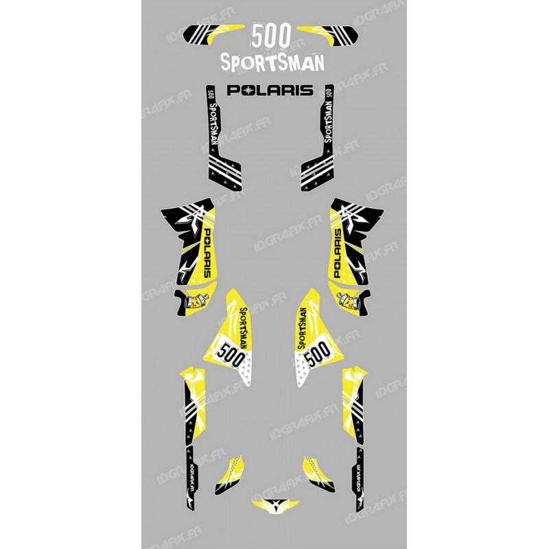Kit dekor Street Gelb - IDgrafix - Polaris 500 Sportsman -idgrafix