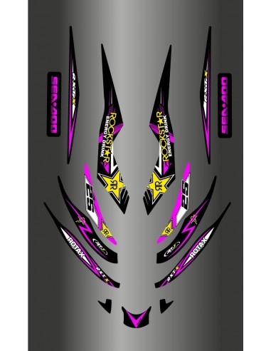 Kit de decoració Rockstar energy Groga per a Seadoo RXT 215-255 -idgrafix