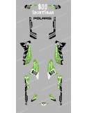 Kit dekor Street grün - IDgrafix - Polaris Sportsman 800 