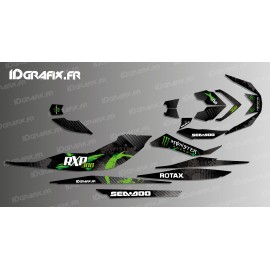 Kit decoration 100% Custom Monster Edition (Gray/Green) for Seadoo RXP-X 260 / 300