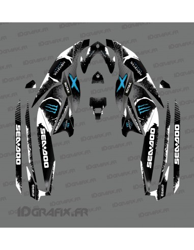 Kit décoration Monster Full Edition (Bleu) - pour Seadoo GTI (après 2020)