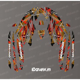 Kit dekor Monster Full Edition (Grün) - für Seadoo GTI-GTR -idgrafix