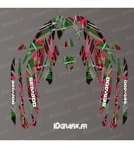 Kit décoration Lineup Full Edition (Rouge/Vert) - pour Seadoo GTI (après 2020)