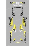 Kit décoration Street Jaune - IDgrafix - Polaris 800 Sportsman