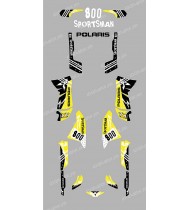 Kit décoration Street Jaune - IDgrafix - Polaris 800 Sportsman