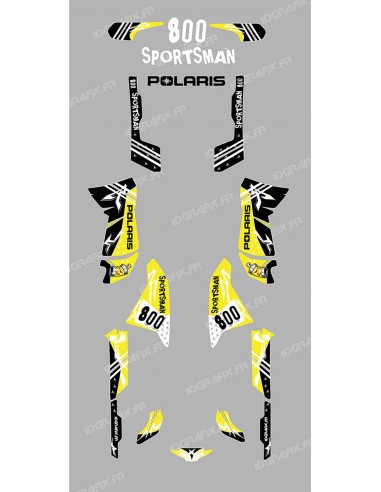 Kit de decoració Carrer Groc - IDgrafix - Polaris 800 Esportista -idgrafix