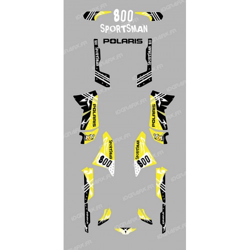 Kit decoration Street Yellow - IDgrafix - Polaris 800 Sportsman - IDgrafix