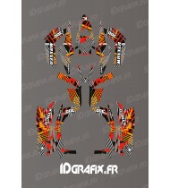 Kit Deco Rockstar Edició (Groc) - Kymco Maxxer 300 (després de 2020) -idgrafix