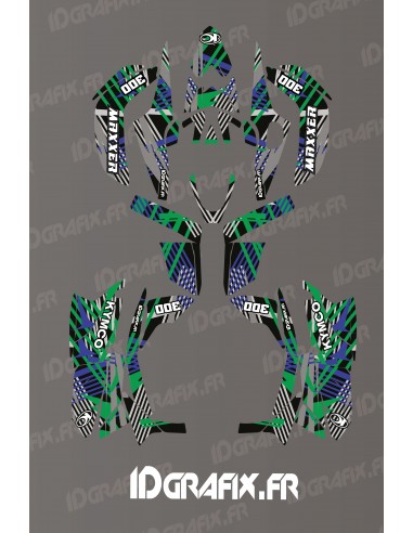 Kit Deco Rockstar Edició (Groc) - Kymco Maxxer 300 (després de 2020) -idgrafix