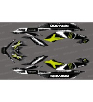 Kit décoration Monster Full Edition (Lime) - pour Seadoo GTI-GTR