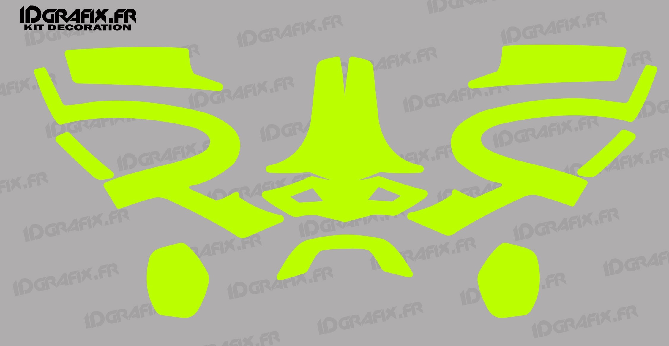 Fluo Green Sticker PFANNER Protos Helmet