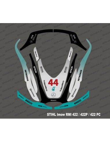 Sticker F1 Mercedes Edition - Robot de tonte Stihl Imow 422