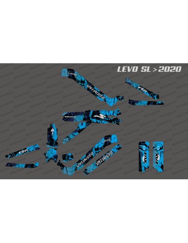 Kit deco Brush Edition Full (Blu) - Specialized Levo SL (dopo il 2020)