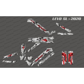 Kit deco Camo Edition Full (Gray / Red) - Specialized Levo SL (after 2020)-idgrafix