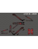 Kit deco Carbon Edition complet (vermell) - Levo SL especialitzat (després del 2020)