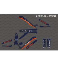 Kit deco TroyLee Edition Full (Blu / Arancio) - Specialized Levo SL (dopo il 2020)