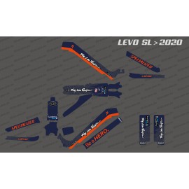 Kit deco TroyLee Edition complet (blau / taronja) - Specialized Levo SL (després del 2020) -idgrafix