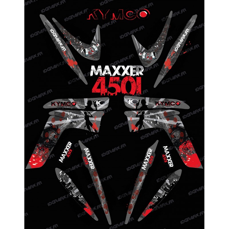 Kit decorazione Superstite di IDgrafix - Kymco Maxxer 450 -idgrafix
