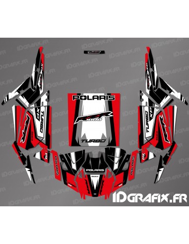 Kit de Decoración Edición Recta (Rojo) - IDgrafix-Polaris RZR 1000 Turbo / Turbo S