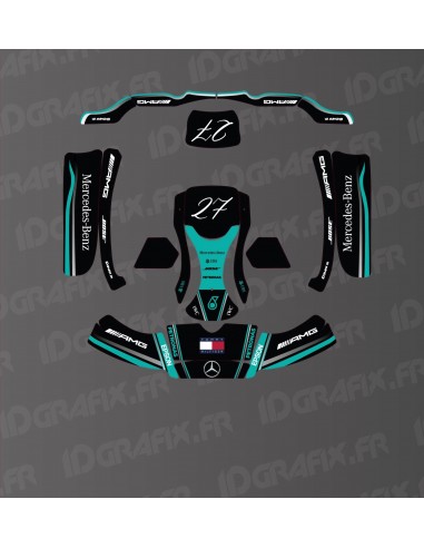 Kit deco 100% personalitzat - Mercedes de F1 Rèplica -idgrafix