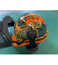 Aufkleber Abstrakte Ausgabe (Grün / Orange) - STIHL Helm