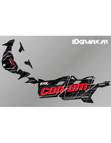 Kit décoration Bond Edition (Rouge/Noir) - Idgrafix - Can Am Maverick SPORT