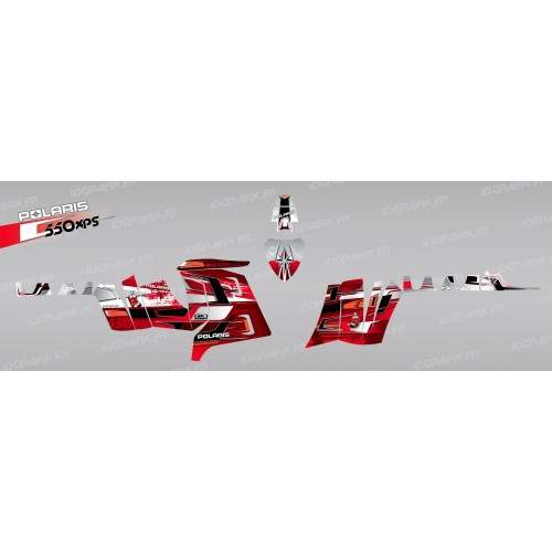 Kit dekor Peaks (Rot) - IDgrafix - Polaris 550 XPS 