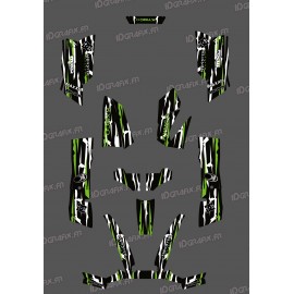 Kit Deco Perso Monster Edition Verd / Blanc - Kymco 550/700 MXU -idgrafix