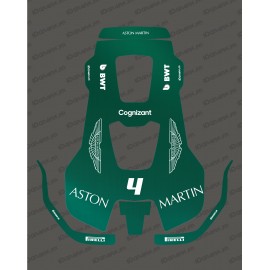 Pegatina F1 Edición Aston Martin - Robot cortacésped Husqvarna AUTOMOWER PRO 520/550 -idgrafix