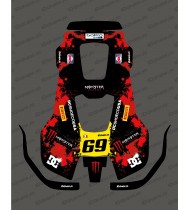 Pegatina edición Monster (Rojo) - Robot cortacésped Husqvarna AUTOMOWER PRO 520/550