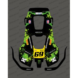 Sticker Monster edition (Green) - Husqvarna AUTOMOWER PRO 520/550 robot mower