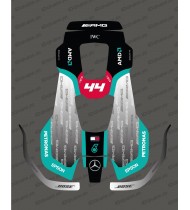 Sticker F1 Mercedes Black edition - Robot de tonte Husqvarna AUTOMOWER PRO 520/550